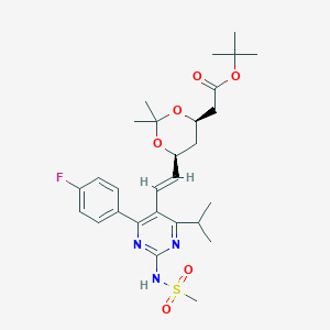 tert-Butyl-7-[4-(4-fluorophenyl)-6-isopropyl-2-mesylaminopyrimidin-5-yl]-(3R,5S)-isopropylidine-(E)-6-heptenoate