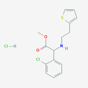 (+)Methyl alpha-(2-thienylethylamino)(2-chlorophenyl)acetate HCl