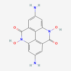 2,7-Diamino-4,9-dihydro-4,9-dihydroxypyrido(2,3,4,5-lmn)phenanthridine-5,10-dione