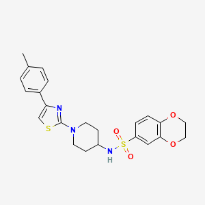 N-[1-[4-(4-methylphenyl)-2-thiazolyl]-4-piperidinyl]-2,3-dihydro-1,4-benzodioxin-6-sulfonamide