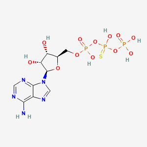 [(2R,3S,4R,5R)-5-(6-aminopurin-9-yl)-3,4-dihydroxyoxolan-2-yl]methyl [hydroxy(phosphonooxy)phosphinothioyl] hydrogen phosphate