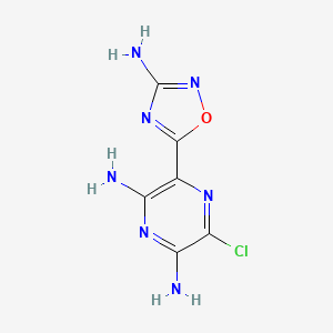 3-(3-amino-1,2,4-oxadiazol-5-yl)-5-chloropyrazine-2,6-diamine