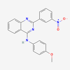 N-(4-methoxyphenyl)-2-(3-nitrophenyl)-4-quinazolinamine