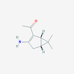 ETHANONE, 1-[(1S,5R)-3-AMINO-6,6-DIMETHYLBICYCLO[3.1.0]HEX-2-EN-2-YL]-