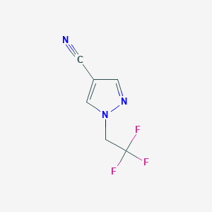 1-(2,2,2-trifluoroethyl)-1H-pyrazole-4-carbonitrile