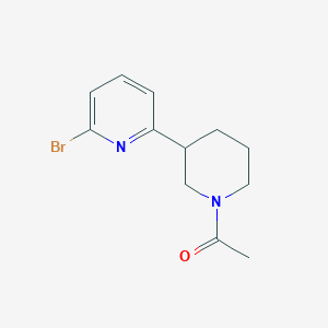 1-(3-(6-Bromopyridin-2-yl)piperidin-1-yl)ethanone