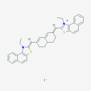 1-Ethyl-2-([7-([1-ethylnaphtho[1,2-D][1,3]thiazol-2(1H)-ylidene]methyl)-4,4A,5,6-tetrahydro-2(3H)-naphthalenylidene]methyl)naphtho[1,2-D][1,3]thiazol-1-ium iodide