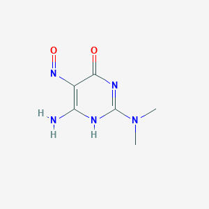 4-Amino-2-dimethylamino-6-hydroxy-5-nitrosopyrimidine