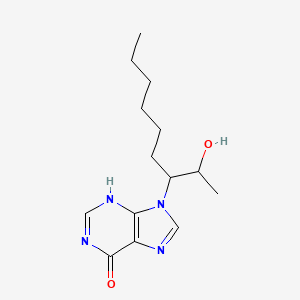 1,9-Dihydro-9-(1-(1-hydroxyethyl)heptyl)-6H-purin-6-one