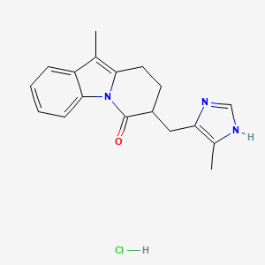 10-methyl-7-[(5-methyl-1H-imidazol-4-yl)methyl]-8,9-dihydro-7H-pyrido[1,2-a]indol-6-one;hydrochloride