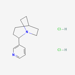 2-pyridin-3-yl-1-azabicyclo[3.2.2]nonane;dihydrochloride