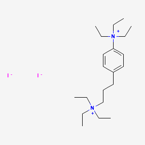 triethyl-[3-[4-(triethylazaniumyl)phenyl]propyl]azanium;diiodide