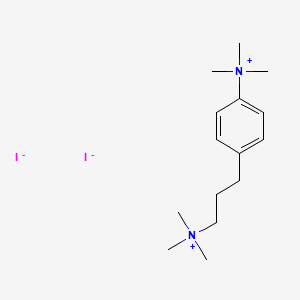 trimethyl-[3-[4-(trimethylazaniumyl)phenyl]propyl]azanium;diiodide