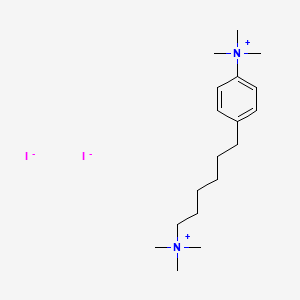 trimethyl-[4-[6-(trimethylazaniumyl)hexyl]phenyl]azanium;diiodide