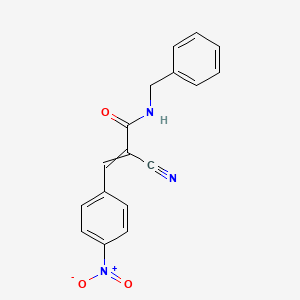 N-benzyl-2-cyano-3-(4-nitrophenyl)prop-2-enamide