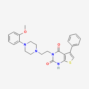 3-[2-[4-(2-methoxyphenyl)piperazin-1-yl]ethyl]-5-phenyl-1H-thieno[3,2-e]pyrimidine-2,4-dione