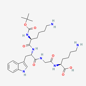 Butyloxycarbonyl-lysinyl-tryptophyl-glycyl-lysine