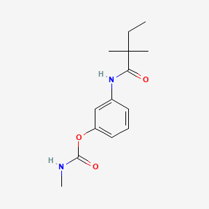 [3-(2,2-dimethylbutanoylamino)phenyl] N-methylcarbamate