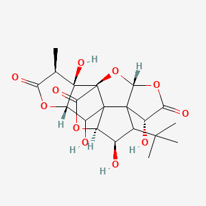 (1R,3R,6R,7S,8S,9R,10S,11R,12S,13S,16S,17R)-8-tert-butyl-6,9,12,17-tetrahydroxy-16-methyl-2,4,14,19-tetraoxahexacyclo[8.7.2.01,11.03,7.07,11.013,17]nonadecane-5,15,18-trione