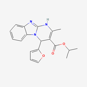 propan-2-yl 4-(furan-2-yl)-2-methyl-1,4-dihydropyrimido[1,2-a]benzimidazole-3-carboxylate