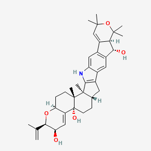 (2S,3R,6S,8R,9R,12S,15S,21S,22R)-2,3,23,23,25,25-hexamethyl-8-prop-1-en-2-yl-7,24-dioxa-31-azaoctacyclo[15.14.0.02,15.03,12.06,11.018,30.020,28.022,27]hentriaconta-1(17),10,18,20(28),26,29-hexaene-9,12,21-triol