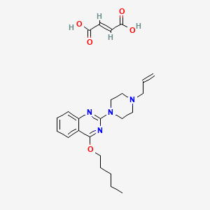 (E)-but-2-enedioic acid;4-pentoxy-2-(4-prop-2-enylpiperazin-1-yl)quinazoline