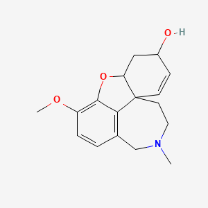 molecular formula C17H21NO3 B1674398 galanthamine CAS No. 357-70-0