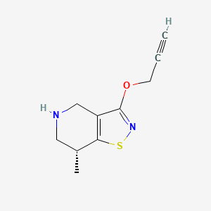 7-Methyl-3-(2-propynyloxy)-4,5,6,7-tetrahydroisothiazolo(4,5-c)pyridine