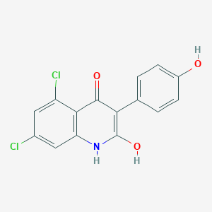 5,7-dichloro-2-hydroxy-3-(4-hydroxyphenyl)-1H-quinolin-4-one