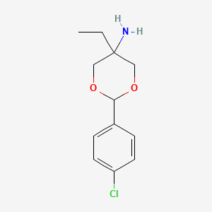 2-(4-chlorophenyl)-5-ethyl-1,3-dioxan-5-amine