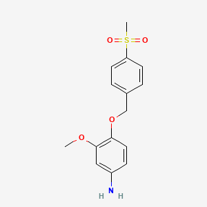 m-Anisidine, 4-((p-(methylsulfonyl)benzyl)oxy)-