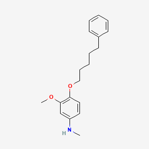 3-methoxy-N-methyl-4-(5-phenylpentoxy)aniline