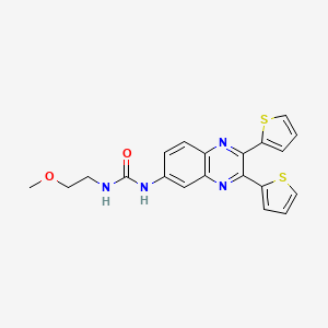 1-(2,3-Di(thiophen-2-yl)quinoxalin-6-yl)-3-(2-methoxyethyl)urea