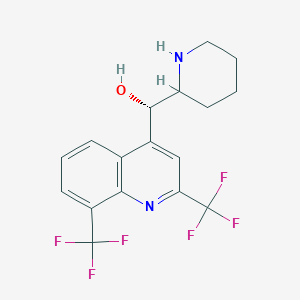 molecular formula C17H16F6N2O B1676156 Mefloquine CAS No. 53230-10-7