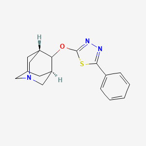 (3R,4S,5S)-4-((5-Phenyl-1,3,4-thiadiazol-2-yl)oxy)-1-azaadamantane