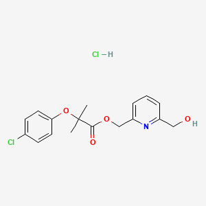 [6-(HYDROXYMETHYL)-2-PYRIDYL]METHYL 2-(4-CHLOROPHENOXY)-2-METHYLPROPIONATE HYDROCHLORIDE