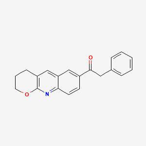 1-(3,4-dihydro-2H-pyrano[2,3-b]quinolin-7-yl)-2-phenylethanone