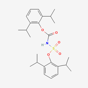 [2,6-di(propan-2-yl)phenyl] N-[2,6-di(propan-2-yl)phenoxy]sulfonylcarbamate