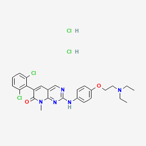 6-(2,6-dichlorophenyl)-2-[4-[2-(diethylamino)ethoxy]anilino]-8-methylpyrido[2,3-d]pyrimidin-7-one;dihydrochloride