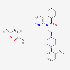 (Z)-but-2-enedioic acid;N-[2-[4-(2-methoxyphenyl)piperazin-1-yl]ethyl]-N-pyridin-2-ylcyclohexanecarboxamide