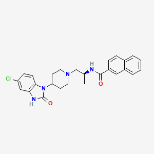 (S)-N-(1-(4-(5-Chloro-2-oxo-2,3-dihydro-1H-benzo[d]imidazol-1-yl)piperidin-1-yl)propan-2-yl)-2-naphthamide