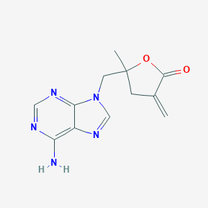 5-[(6-Aminopurin-9-yl)methyl]-5-methyl-3-methylideneoxolan-2-one