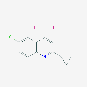 6-Chloro-2-cyclopropyl-4-(trifluoromethyl)quinoline