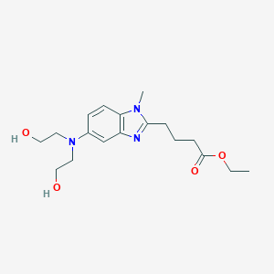 5-[Bis(2-hydroxyethyl)amino]-1-methyl-1H-benzimidazole-2-butanoic acid ethyl ester