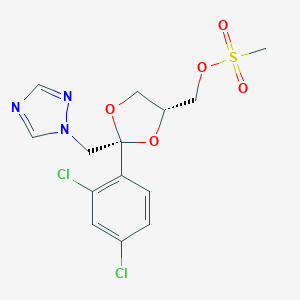 cis-2-(2,4-Dichlorophenyl)-2-(1H-1,2,4-triazol-1-ylmethyl)-1,3-dioxolan-4-ylmethyl methanesulphonate