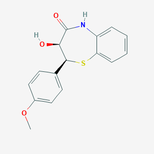 (2S-cis)-(+)-2,3-Dihydro-3-hydroxy-2-(4-methoxyphenyl)-1,5-benzothiazepin-4(5H)-one