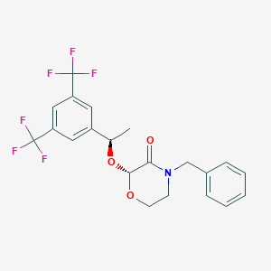 (2R)-4-benzyl-2-[(1R)-1-[3,5-bis(trifluoromethyl)phenyl]ethoxy]morpholin-3-one