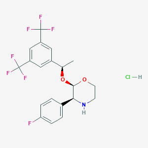 (2R,3S)-2-((R)-1-(3,5-Bis(trifluoromethyl)phenyl)ethoxy)-3-(4-fluorophenyl)morpholine hydrochloride