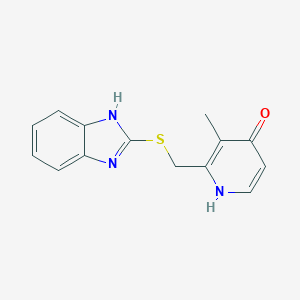 2-{[(1H-Benzimidazol-2-yl)sulfanyl]methyl}-3-methylpyridin-4(1H)-one