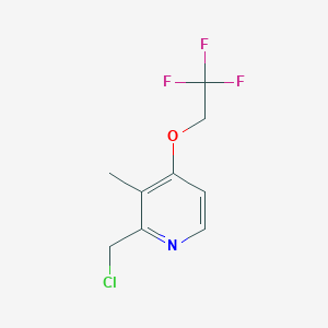 2-(Chloromethyl)-3-methyl-4-(2,2,2-trifluoroethoxy)pyridine